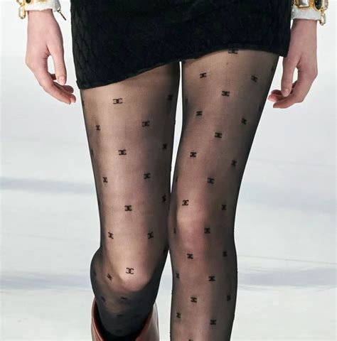 chanel print stockings|chanel tights uk.